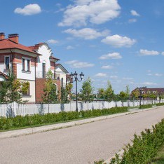 Панорама улицы, вид 1, коттеджный поселок Онегино Панорама улицы, вид 1, поселок Онегино
