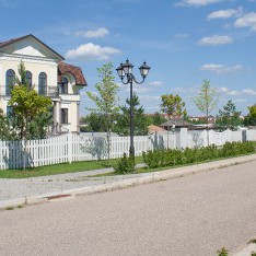 Панорама улицы, вид 3, коттеджный поселок Онегино Панорама улицы, вид 3, поселок Онегино
